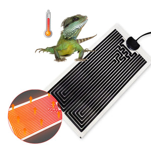 EU Plug Reptile Heating Pad For Lizard Turtle Heater Reptiles Warm Adjustable Temperature Controller Mat For Small Fish Tank 1Pc