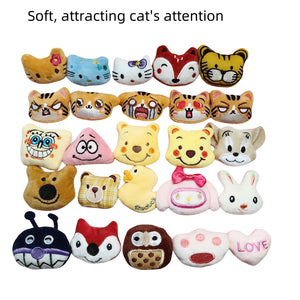 100pc Cat Catnip Toy Set Kitten Mini Plush Chewing Toy Pet Mint Toy With Scent Teeth Grinding Thumb Pillow Pet Catnip Toy