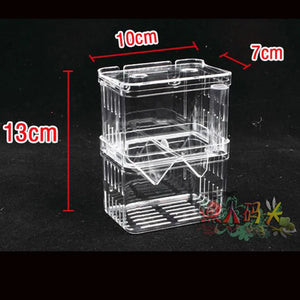 Double-layer transparent fish breeding isolation box aquarium breeder fish tank incubator fish house household