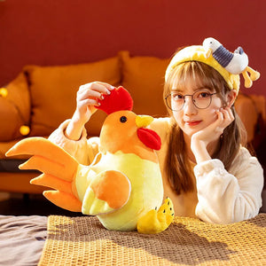 Realistic Rooster Chicken Plush Toys Stuffed Animal Plush Doll Kawaii Gifts for Kids Hug Toys Lovely Room Decoration Toy