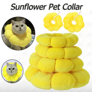 Flower Cat Dogs Elizabethan Collar Pet Health Recovery Collar for Anti-Bite Lick Surgery Wound Healing Protective Pet Cat Collar