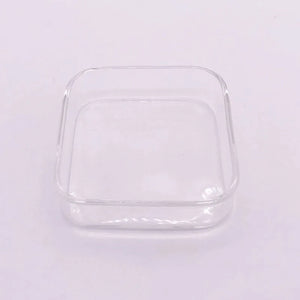 Transparent Square 6cm Aquarium Fish Tank Shrimp Food Feeding Glass Feeder Floating Bottom Feeder Fish Shrimp Food Bowl