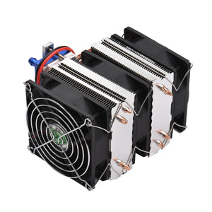 Aquarium Cooler Fishbowl Water Chiller Aquarium Fish Tank Cooler Peltier Sensor 12V Fan Marine Water Cooler Aquarium Chiller