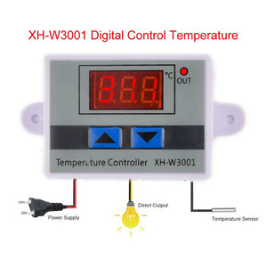 W3001 110V 220V 12V 24V Digital Temperature Controller Thermostat Thermoregulator Aquarium Incubator Water Heater Temp Regulator