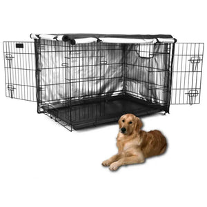 Wear-resistant Pet Cage Cover Sunshade Protection Zipper Closure Ventilation Window Pet Crate Cover