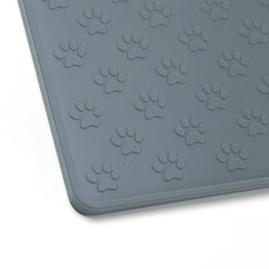 Waterproof Pet Placemat Dog Cat Food Mat Dog Feeding Mat Cat Dog Drinking Feeding Placemat Silicone Pet Bowl Pad Feeder Mats