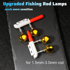 Fish Bite Alarm Double Bell Light USB Charger CR425 3.6V Battery Sensor Lamp Bright Night Tool Kit Pesca Rod Tackle Flash LED