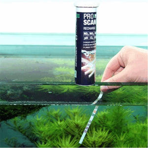 JBL Proscan Aquarium Water Testing Kit Strips PH GH KH NO2 NO3 Cl2 Co2 Value Freshwater Quality Paper Measuring Fish Tank Plant