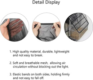 Mesh Bird Cage Cover Shell Skirt Net Easy Cleaning Catcher Guard Bird Cage Stretchy Mesh Parrot Bird Cage Net Jaula Para Pajaros