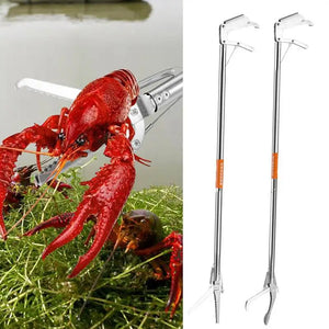 Foldable Snake Catcher Tongs Grabber Snake Tong Stainless Steel Snake Catcher Reptile Grabber Stick Tool Grabber Tool