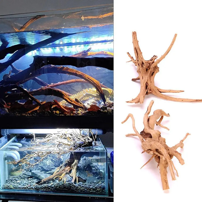 Aquarium Driftwood Natural Fish Tank Plant Decor Tree Aquarium Fish Bowl Stump Aquarium Home Fishtank Landscaping Decor Pet Tool