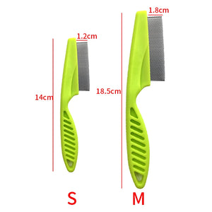 Pet Hair Shedding Comb Stainless Steel Flea Comb for Cat Dog Pet Comfort Cats Flea Hair Grooming Comb Dog Cat Fur Removal Brush