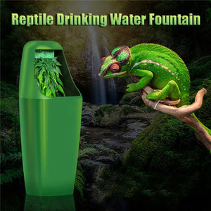 11X27cm ABS Automatic Reptile Water Drinking Filter Feeding Drinkers Tools Drinking Water Fountain Lizard Chameleon Amphibian