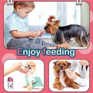 12ml Pet Feeding Syringes with Measurement for Small Dog Cats Puppy Kitten and Other Small Animal Liquid Syringe Feeder Supplies