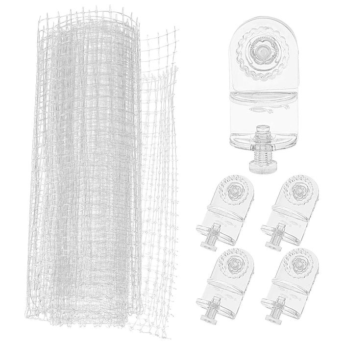 Net Tank Mesh Aquarium Netting Cover Anti Screen Escape Proof Jumping Terrarium Lid Escaping Clear Top Practical Gallon Plastic