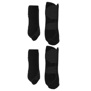 4x Horse Boots Leg Wraps Shock Absorbing Tendon Protection Front Hind Legs Guard for Jumping Training Equestrian Equipment