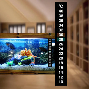 Dual Scale Aquarium Thermometer Fish Tank Liquid Fahrenheit Sticker Digital Aquarium Thermometer Stick Aquatic Pet Supplies