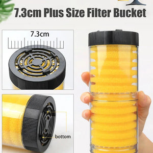 220V 5-IN-1 Silent Filter for Aquarium Turtle Fish Tank Submersible Water Pump Sponge Filter Skimmer Make Waves Accessories