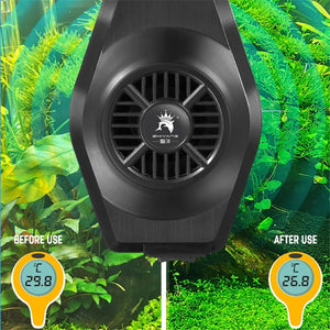 USB 5V Aquarium Fish Tank Cooling Fan System Chiller Control Reduce Water Temperature Fan Set Cooler Aquarium Cooling Fans