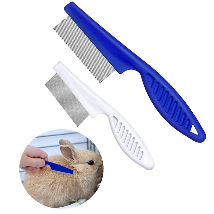 1Pc Rabbit Grooming Brush Small Pet Hair Remover Flea Comb Shampoo Bath Brush for Hamster Guinea Pig Rabbit Accessories