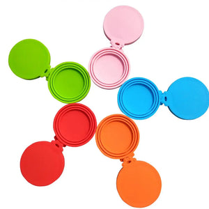 2/1Pcs Silicone Canned Lid Sealed Feeders Food Cover Can Lid For Puppy Dog Cat Storage Top Cap Reusable Lid Health Pet Tapas De