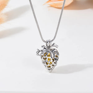 New Style Memorial Heart Cremation Jewelry for Ashes Eternity Funeral Urn Keepsake Necklace