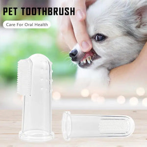 Cat Cleaning Supplies Super Soft Dog Toothbrushes Silica Gel Pet Finger Toothbrush Plush Dog Plus Bad Breath Care Tools