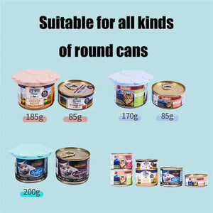 Silicone Pet Can Lid Portable Dogs Cats Storage Tin Caps Bowl Lid Soft Seal Cover Canned Lid Pet Items Health Pet Daily Supplies