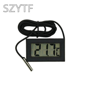 Mini Convenient Digital LCD Thermometer Sensor Hygrometer Gauge Refrigerator Aquarium Monitoring Display Humidity Detector