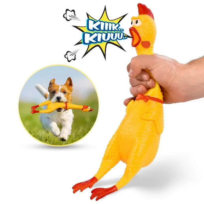 Funny Screaming Chicken Toys, Squeezing Sound, Teeth Grinding, Suitable for Small to Medium Dogs, Pet Products, Home Supplies