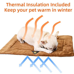 Self Heating Pet Bed Comfortable Flannel Dog Mat Elderly Pets Cat Warmer Winter Thermal Supplies Waterproof Warming Pad