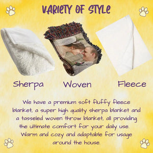 Family Sunset Poodle Dogs Blanket - Lightweight Soft Cozy and Durable Bed Blanket - Animal Theme Fuzzy Blanket for Sofa