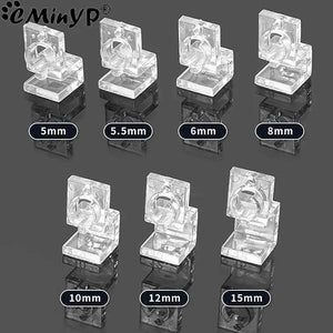 4Pcs Fish Tank Acrylic Clips for 5.5mm~15mm Wall Thickness Aquarium Lid Cover Support Holder Bracket Clamp Stand Supplies