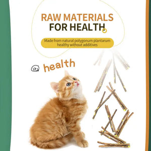 6 Sticks Natural Cat Mint Sticks Cat Catnip Chews Toys Pet Molar Sticks Kittens Cleaning Teeth Bite-resistant Toys Pet Products