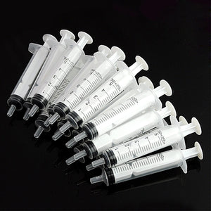 No needle! 5 10 20 50 100Pcs Plastic Nutrient Health Measuring Reusable Hydroponics Nutrient Syringe Tools Sampler 5ML Syringe