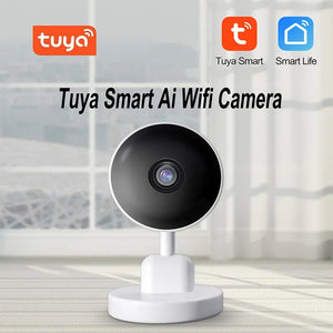 Tuya Smart 3MP Indoor Security Camera for Baby Monitor Dog Camera Motion Detection 2-Way Audio Night Vision Cloud Storage