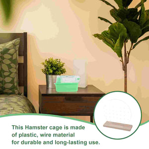 Plastic Hamster Cage Transparent Small Animal Cage Large Hamster Castle Cage Small Pet Habitat Rat Hamster Guinea Pig