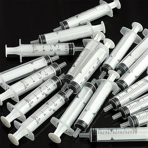 No needle! 5 10 20 50 100Pcs Plastic Nutrient Health Measuring Reusable Hydroponics Nutrient Syringe Tools Sampler 5ML Syringe