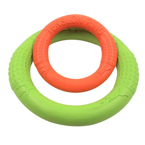 Floating Water Dog Toys Pet Flying Disk Training Ring Interactive Toy Puller Resistant Aggressive Chewing for Small Medium Dogs