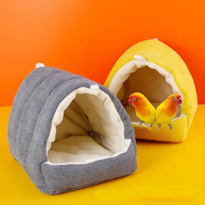 Winter Warm Bird Cage Parrot Cotton Nest Parrot Nest Budgie For Hammock Cage Hut Tent Bed Hanging Cave Pet Products