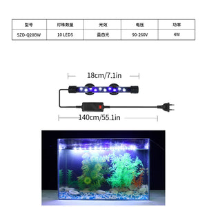 Aquarium Light LED Plant Grow Lamp Waterproof Fish Tank Light 18-58CM Underwater Aquariums Decor Lighting 90-260V 5730chip