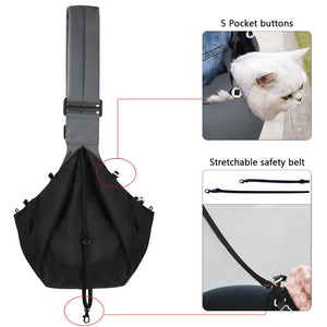 Petskd Pet Dog Sling Carrier Bag Outdoor Portable Shoulder Messenger Bag Cat Walking Bag for Puppy Kitten Nylon Pets Handbag