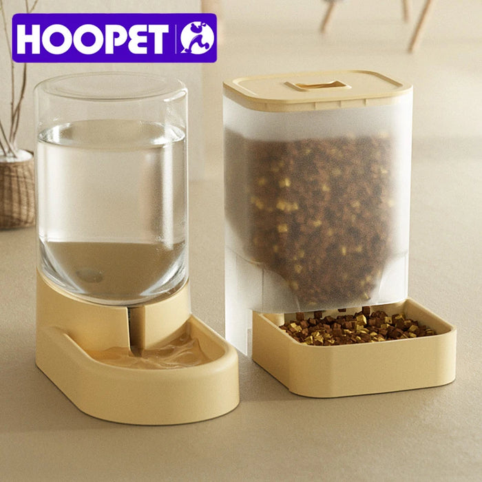 HOOPET Dogs Automatic Feeders Water Bottle Cats Bowl Food Storage Drinking Dispenser Container Pet Supplies