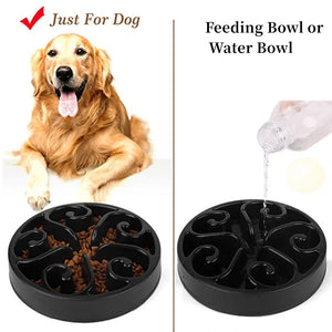 Pet Dog Slow Feeder Bowl Fun Non Slip Anti-Gulping Slower Food Feeding Dishes Eco Dog Bowl for Large Medium Small Dogs Puppy