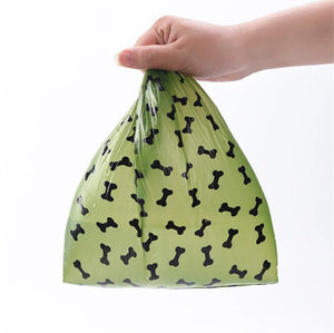 New Pet Biodegradable Trash Bag Dog Poop Bags Bulk Biobase Scented Poo Bag Degradable Cat Waste Bags Dog Poop Dispenser Gifts