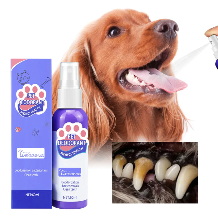 Pet  Teeth Cleaning Spray Oral Care Remove Tooth Stains Keep Fresh Breath for Cats and Dogs Whitening teeth Remove bad breath