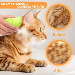 Cat Steam Brush Steamy Dog Comb 3 in 1 Electric Spray Pet Hair Brushes for Dogs Cats Massage Grooming Supplies Hair Removal Comb