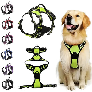 Pet Dog Harness Reflective Adjustable Breathable Vest Chest Strap for Small Medium Big Dog Harness Harnesses for dogs