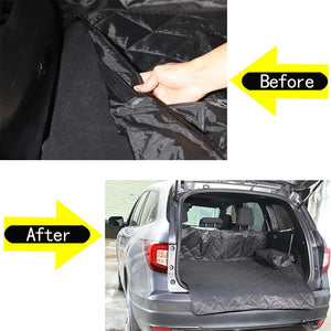 For Honda Pilot 2015-2022 Trunk Mat Tarpaulin Waterproof Oxford Cloth Dog Cat Back Seat Covers Car Protection Blanket