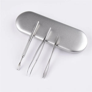 Quality Stainless Steel Pet Flea Remover Tool Scratching Hook Tweezers Clips Set Cat Dog Tick Removal Tool Pet Grooming Supplies